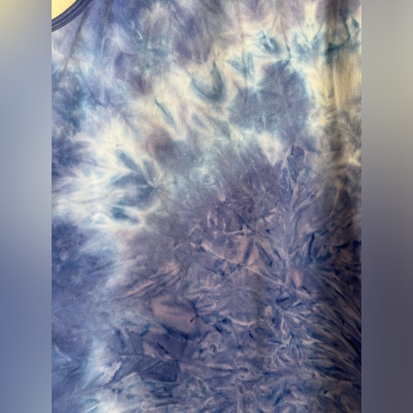 RBX Sleeveless Blue Tie-Dye Athletic Top | Small - Picture 3 of 3